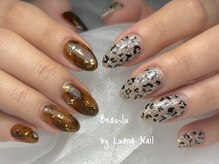 ボージュ バイ ルアナネイル(BeauJu by Luana Nail)/べっ甲×レオパード