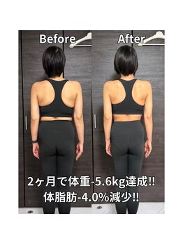 【ダイエット/痩身】パーソナルトレーニングジムNEXT GYM TOKYO駒込・巣鴨店/お客様の変化