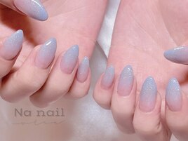 水色ネイル/夏ネイル