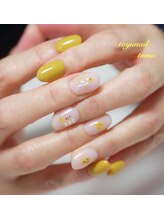 たゆ ネイル(たゆnail)/イエローフラワーネイル