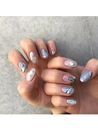 ブルーニュアンスネイル☆