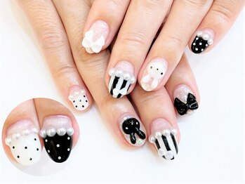 ネイルコレクション ピンク(Nail Collection Pink)/ジェル放題♪３Ｄうさぎ＆リボン