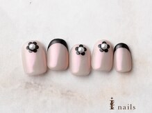 アイネイルズ 横浜EAST店(I-nails)/韓国風フレンチミラーネイル