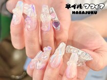 ネイルマフィア 原宿(NAIL MAFIA)/クリアネイル/夏ネイル/透け感