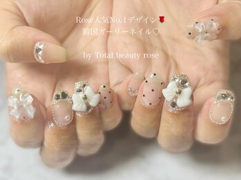 トータルビューティーローズ(Rose)/韓国ガーリーネイル