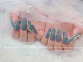 ツイード/冬ネイル/クリスマス