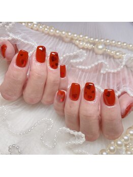 アイカ(Aika)/埋め込みハートネイル