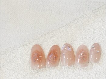 チークネイル/ワンホンネイル