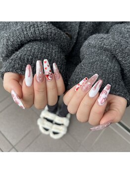 トータルサロン 白べぇーっ プラス/ハートネイル