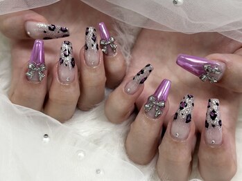 ヒョウ柄ネイル【006】