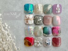 フットネイルデザインコース、時間内持込も対応可。