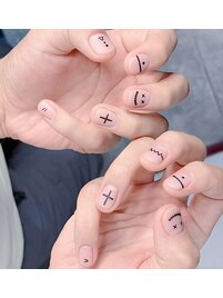 冬ネイル/ツイード/ワンホン