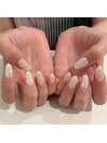 レースネイル/ホワイトパウダー