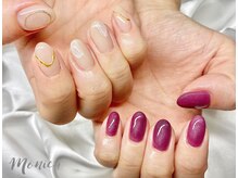 モニカ(MONICA)/左右ちぐはぐネイル