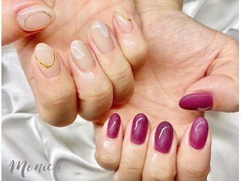 モニカ(MONICA)/左右ちぐはぐネイル