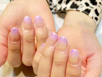 ネイルサロン イントゥ(into_)/オーロラミラーグラデーション