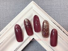 スエルテ ネイルサロン 北千住店/上品ミラーアートネイル ¥7000