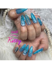 ジェルチップ持ち込みデザイン☆