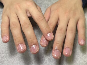 オムネイル 渋谷(HOMME NAIL)/クリアジェル ¥3.500