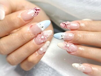 ピーチネイル 新松戸(Peach Nail)の写真/【ストーン&パーツつけ放題¥6480～】持ち込みデザインならPeach nail(ピーチネイル)にお任せ！新松戸駅5分