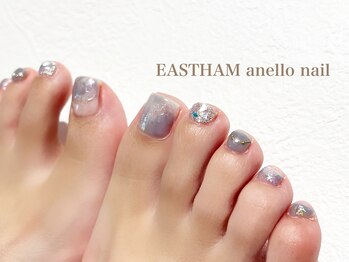 イーストハムアネーロネイル(EAST HAM anello nail)/ニュアンスフットネイル¥9900