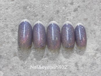ネイル アンド アイラッシュ ヨンマルニ(Nail&eyelash 402)/フラッシュマグオンフレンチ