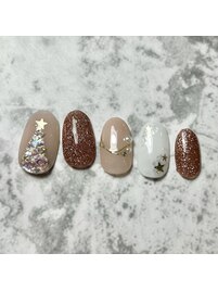 クリスマスネイル