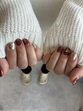 ブルームニーキューロク 富里(bloom296)/冬ネイルデザイン