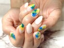 インク/夏ネイル