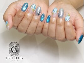 梅雨らしい＊あじさいネイル