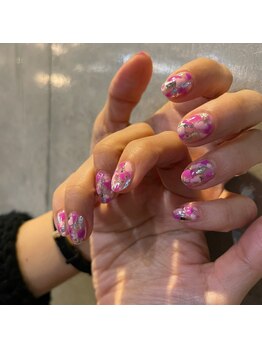 リルム(Relum)/ピンク個性派ネイル♪