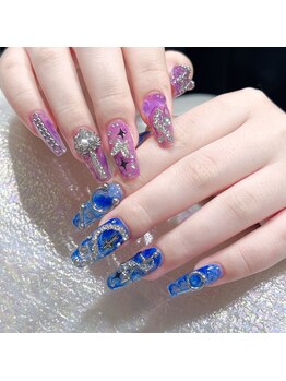 クイーンズビューティーサロン 新宿本店(Queen's beauty salon)/チップ長さだしやり放題