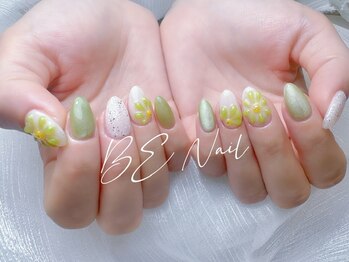 ビーネイル 新松戸(BE NAIL)/春の花デザイン