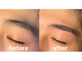 トップルック 横浜店(TOP LOOK)/メンズ眉毛ビフォーアフター