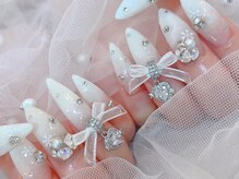 マイフェアレディ 今池(MyFairLady)/雪の結晶×リボンネイル