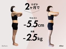 アンプシーフィット(UMPSY FIT)/2ヶ月で「ウエスト-5.5cm」達成