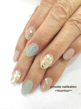 プライベート ネイルサロン マーマ(murmur)/お上品夏ネイル