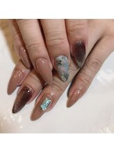 ネイル サロンアンドスクール リッシュ(Nail Salon&School riche)/ブラウン天然石