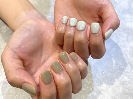 バイカラーネイル☆*:.