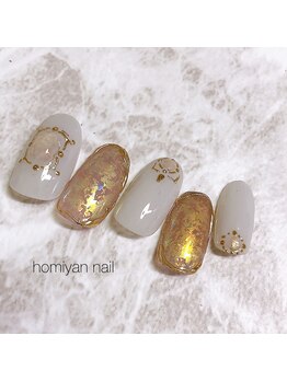 ホミヤンネイル(homiyan nail)/オパール風ネイル