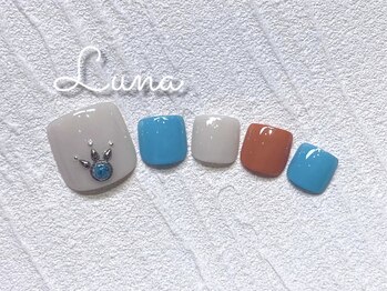 ネイルアンドまつ毛エクステ ルーナ イオンモール東久留米店/フット定額8900円