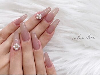 サロンクレーヴ(Salon cleve)の写真/【平日限定朝割クーポン★ワンカラー/ラメグラ¥3980(オフ込み)】【学割U24ワンカラー¥3980】※パーツ別途