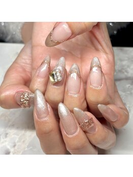 リノネイル(Lino Nail)/パーティーネイル/フラッシュ