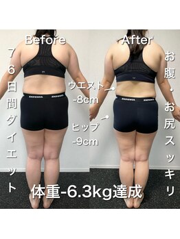 【ダイエット/痩身】パーソナルトレーニングジムNEXT GYM TOKYO駒込・巣鴨店/お客様の変化