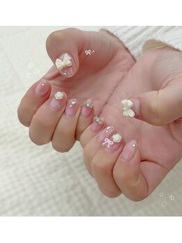 リュティーネイル(Reauty nail)の写真/韓国ネイル・ワンホンネイル・中国ネイルをするならReauty nailにお任せあれ☆パーツで他と差をつける！