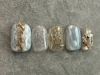 カラネイル 南森町店(calla nail)/奥行き ミラーアート