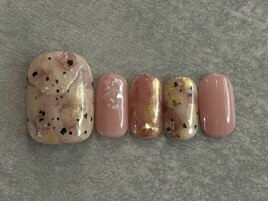 サンド　淡色ネイル