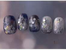 アイネイルズ 吉祥寺店(I nails)/ネイビー氷雪ホログラムネイル