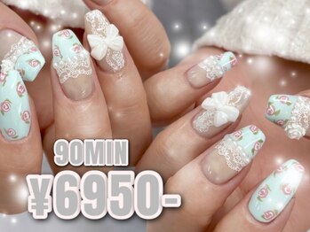 ゆびノさき +tennojiの写真/《天王寺》持ち込み&海外系デザインOK!定額メニュー90分¥6950～◆指先からセンスが漂う上級者な雰囲気を♪