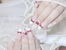 リンドネイル バイ モカ アンド ララ(Lind nail by moca and LaLa)/【mizuki】さくらんぼネイル
